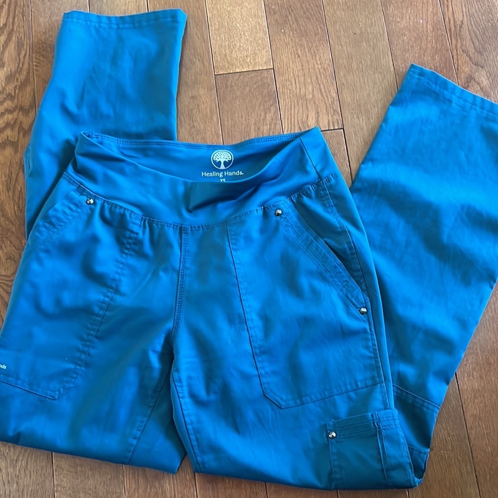 Healing hands Caribbean blue scrub pants